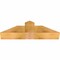 Ekena Millwork Portland Rough Sawn Timber Gable Bracket, Western Red Cedar, 36"W x 10"H x 6"D x 6"F, 7/12 Pitch GBW036X10X0606POR00RWR - alternate 5